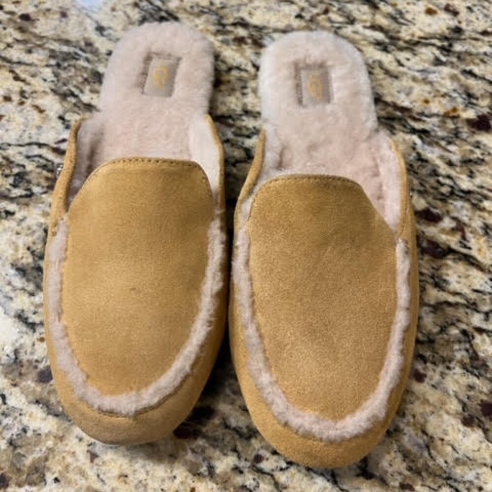 UGG Tan Shearling Mules